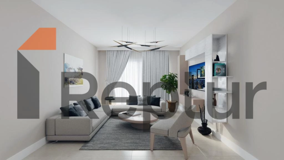 Comfortable project with sea view in Adabükü