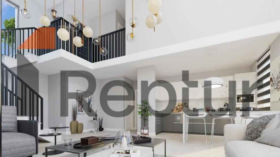 Comfortable project with sea view in Adabükü