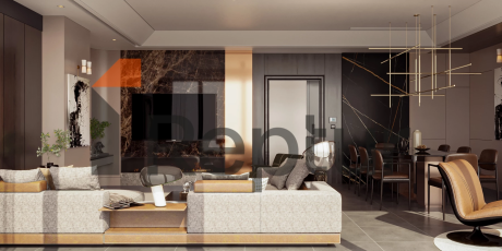 Residence in Atasehir district with view of Financial Center and Princes' Islands on Asian side of Istanbul