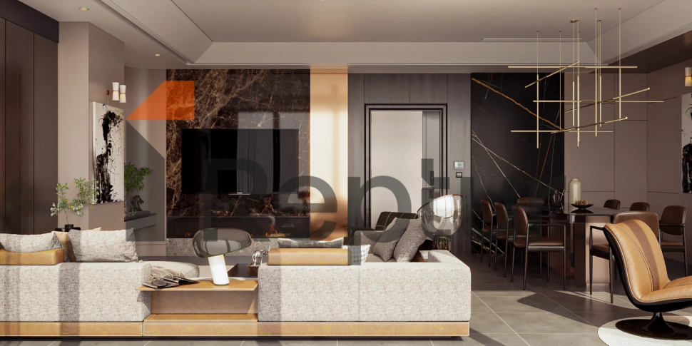 Residence in Atasehir district with view of Financial Center and Princes' Islands on Asian side of Istanbul