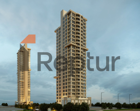 Residence in Atasehir district with view of Financial Center and Princes' Islands on Asian side of Istanbul