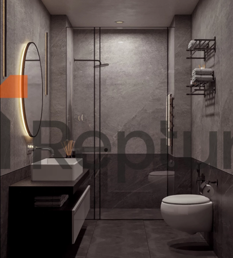 Residence in Atasehir district with view of Financial Center and Princes' Islands on Asian side of Istanbul