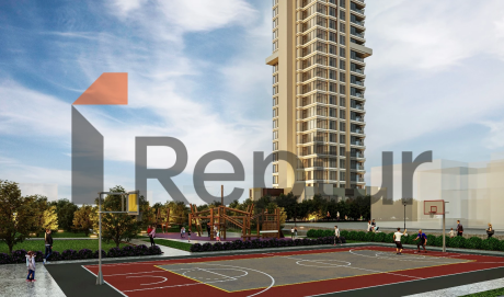 Residence in Atasehir district with view of Financial Center and Princes' Islands on Asian side of Istanbul