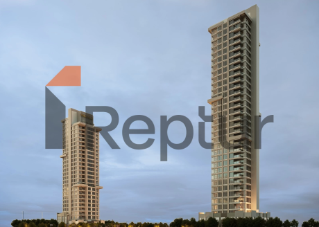 Residence in Atasehir district with view of Financial Center and Princes' Islands on Asian side of Istanbul