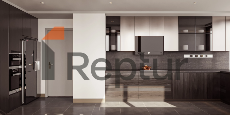 Residence in Atasehir district with view of Financial Center and Princes' Islands on Asian side of Istanbul