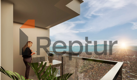 Residence in Atasehir district with view of Financial Center and Princes' Islands on Asian side of Istanbul