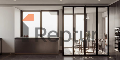 Residence in Atasehir district with view of Financial Center and Princes' Islands on Asian side of Istanbul