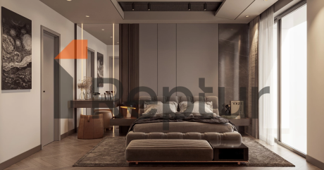 Residence in Atasehir district with view of Financial Center and Princes' Islands on Asian side of Istanbul