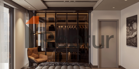 Residence in Atasehir district with view of Financial Center and Princes' Islands on Asian side of Istanbul