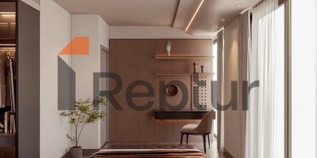 Residence in Atasehir district with view of Financial Center and Princes' Islands on Asian side of Istanbul