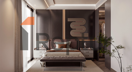 Residence in Atasehir district with view of Financial Center and Princes' Islands on Asian side of Istanbul