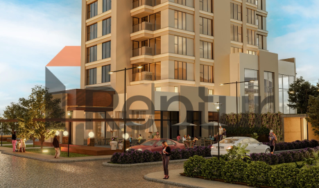 Residence in Atasehir district with view of Financial Center and Princes' Islands on Asian side of Istanbul