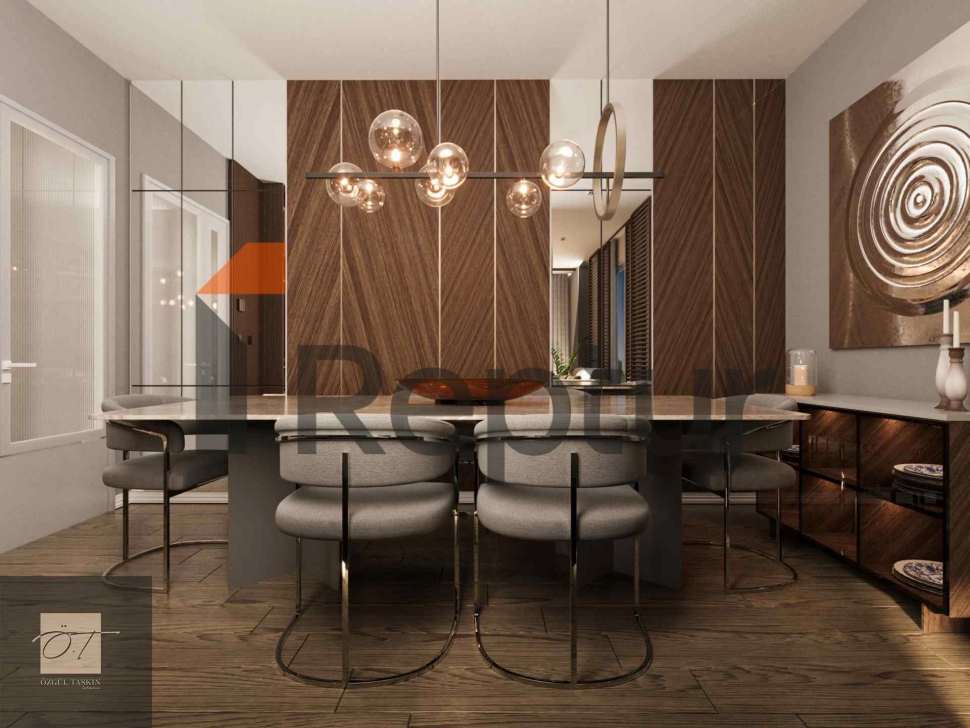 Modern apartments with green landscapes in the European part of Istanbul