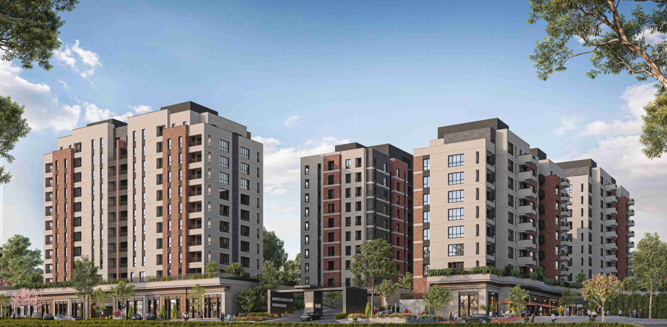 Modern apartments with green landscapes in the European part of Istanbul