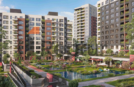 Modern apartments with green landscapes in the European part of Istanbul