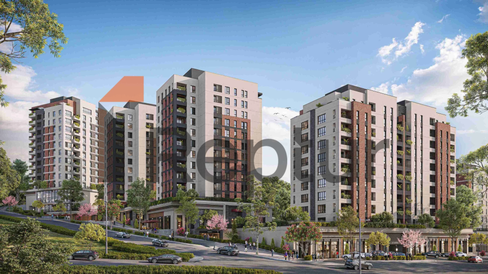 Modern apartments with green landscapes in the European part of Istanbul