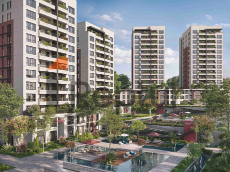 Modern apartments with green landscapes in the European part of Istanbul